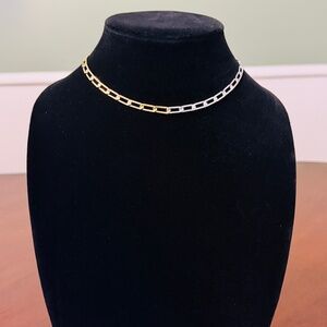Mayamar Two-Tone Silver & 24K Gold Chain Necklace |‎ Boho Luxe